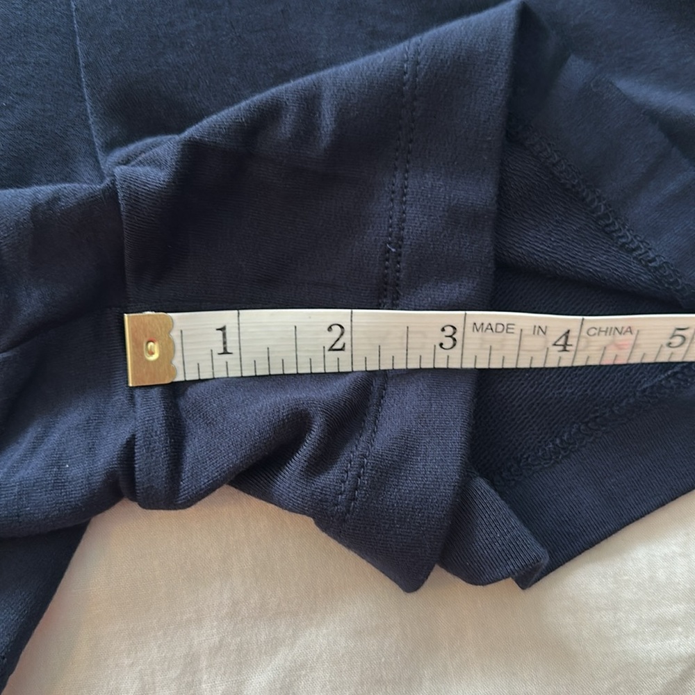 LOFT dark Blue V-Neck Romper - Picture 6 of 10